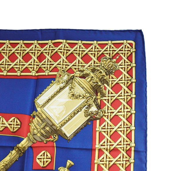 Pre-Loved Hermes Feux de Route Silk Scarf 90 - Picture 3 of 8